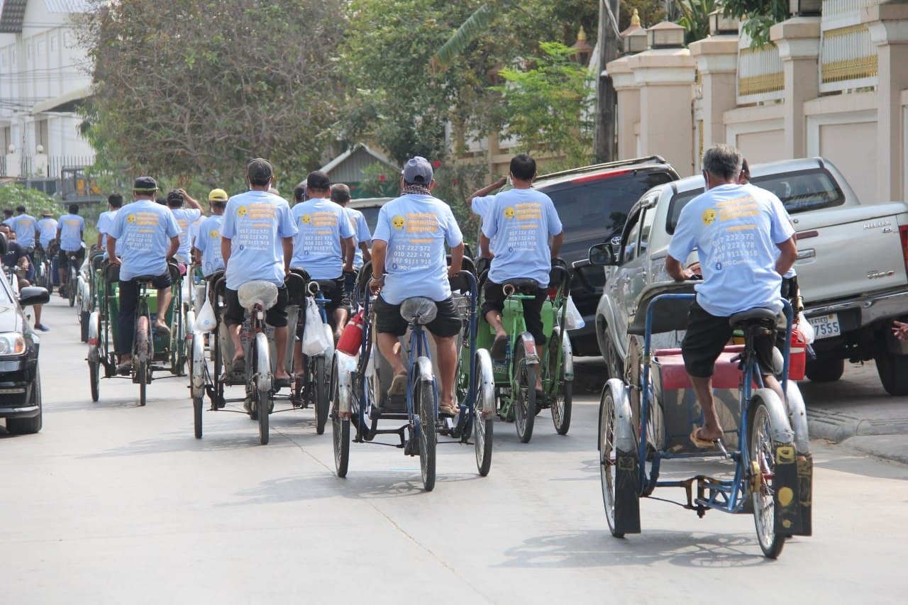 More cyclo drivers enlisted to spread words on #StopHiding